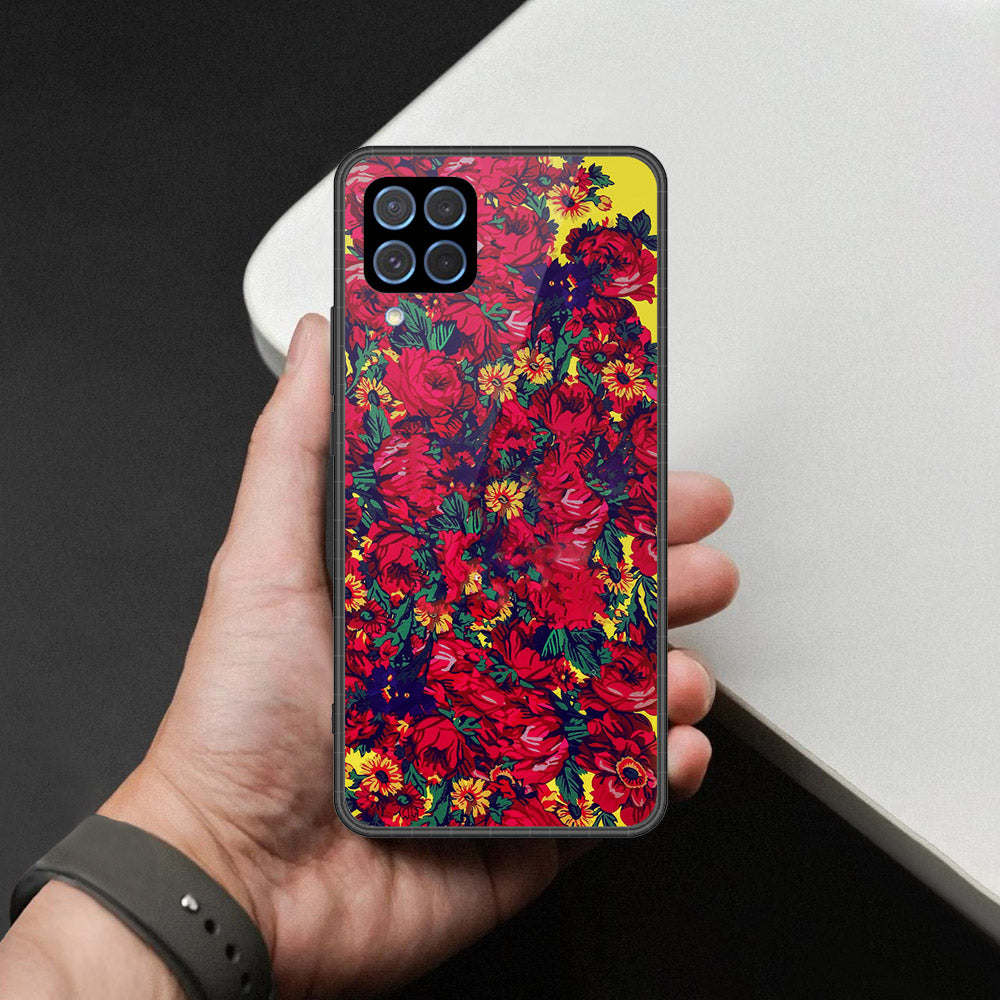 Samsung Galaxy F62 Cover - Foral Series - HQ Premium Shine Durable Shatterproof Case