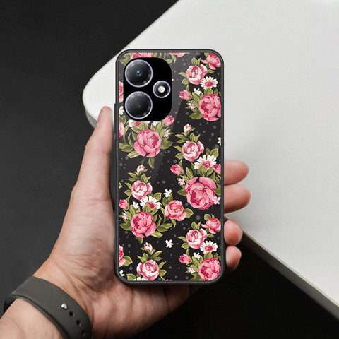 Infinix Hot 30 Play Cover - Foral Series - HQ Premium Shine Durable Shatterproof Case