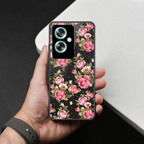 Oppo A2 Cover - Foral Series - HQ Premium Shine Durable Shatterproof Case