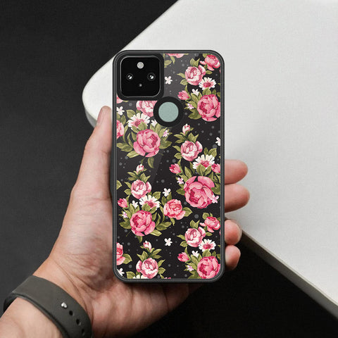 Google Pixel 5 Cover - Foral Series - HQ Premium Shine Durable Shatterproof Case