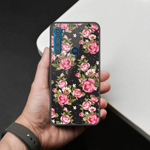 Motorola One Fusion Plus Cover - Foral Series - HQ Premium Shine Durable Shatterproof Case