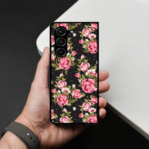 Samsung Galaxy Z Fold 5 5G Cover - Foral Series - HQ Premium Shine Durable Shatterproof Case