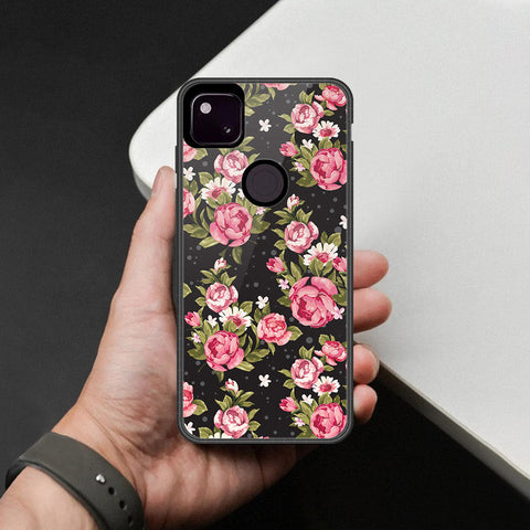 Google Pixel 4a 4G Cover - Foral Series - HQ Premium Shine Durable Shatterproof Case