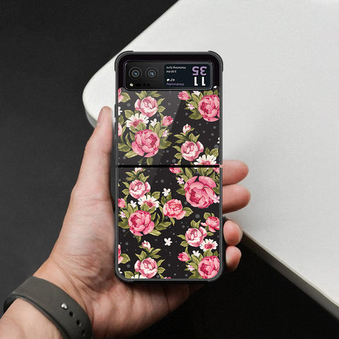 Motorola Razr 40 Cover - Foral Series - HQ Premium Shine Durable Shatterproof Case