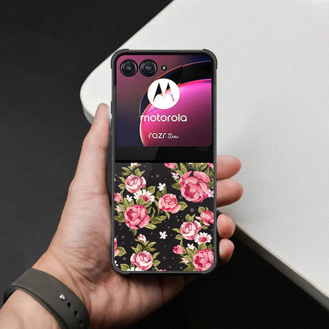 Motorola Razr 40 Ultra Cover - Foral Series - HQ Premium Shine Durable Shatterproof Case