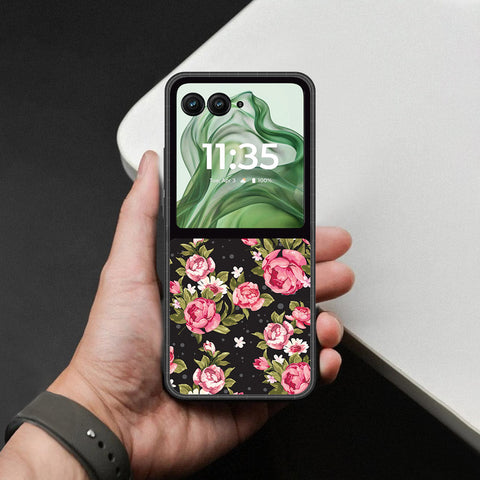 Motorola Razr 50 Cover - Foral Series - HQ Premium Shine Durable Shatterproof Case