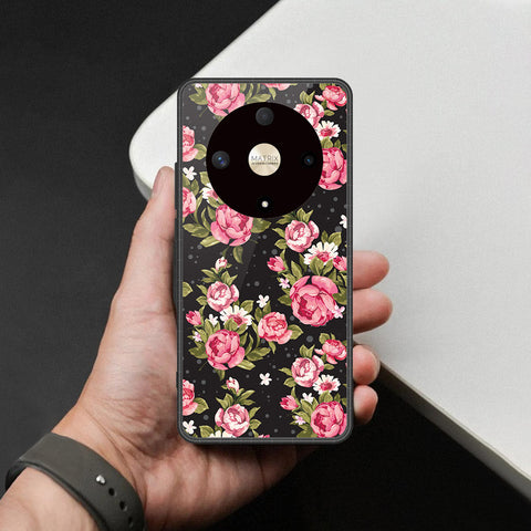Honor X9a Cover - Foral Series - HQ Premium Shine Durable Shatterproof Case
