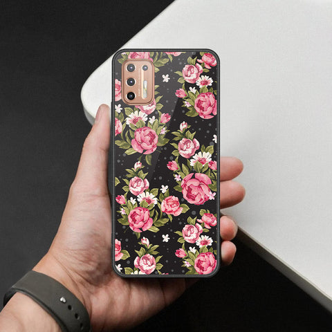 Motorola Moto G9 Plus Cover - Foral Series - HQ Premium Shine Durable Shatterproof Case