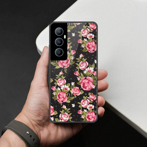Realme C65 Cover - Foral Series - HQ Premium Shine Durable Shatterproof Case