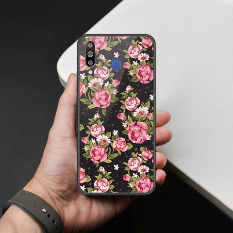 Samsung Galaxy M30 Cover - Foral Series - HQ Premium Shine Durable Shatterproof Case