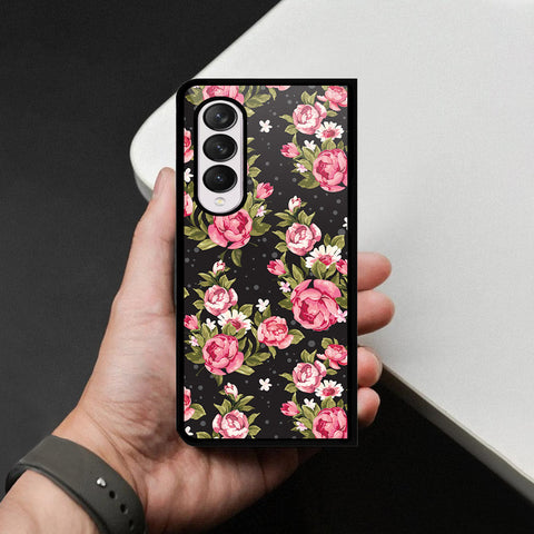 Samsung Galaxy Z Fold 4 5G Cover - Foral Series - HQ Premium Shine Durable Shatterproof Case