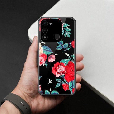Tecno Spark Go 2022 Cover - Foral Series - HQ Premium Shine Durable Shatterproof Case