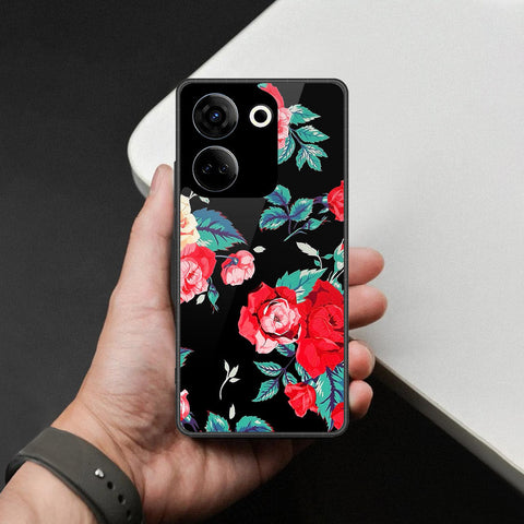 Tecno Camon 20 Pro Cover - Foral Series - HQ Premium Shine Durable Shatterproof Case