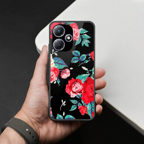Infinix Hot 30 Play Cover - Foral Series - HQ Premium Shine Durable Shatterproof Case