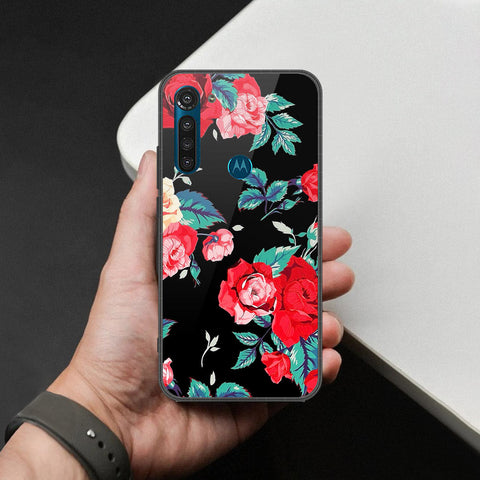 Motorola Moto G8 Power Cover - Foral Series - HQ Premium Shine Durable Shatterproof Case