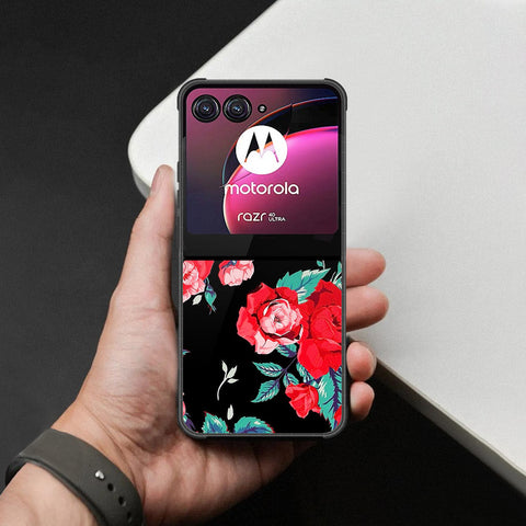 Motorola Razr 40 Ultra Cover - Foral Series - HQ Premium Shine Durable Shatterproof Case