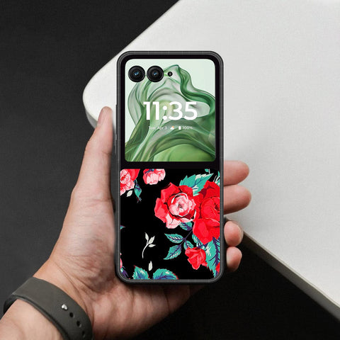 Motorola Razr Plus 2024 Cover - Foral Series - HQ Premium Shine Durable Shatterproof Case