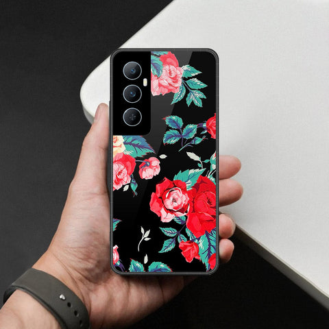 Realme C65 Cover - Foral Series - HQ Premium Shine Durable Shatterproof Case