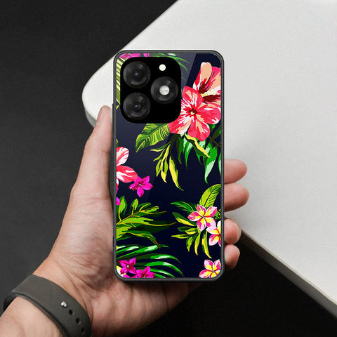itel A70 Cover - Foral Series - HQ Premium Shine Durable Shatterproof Case