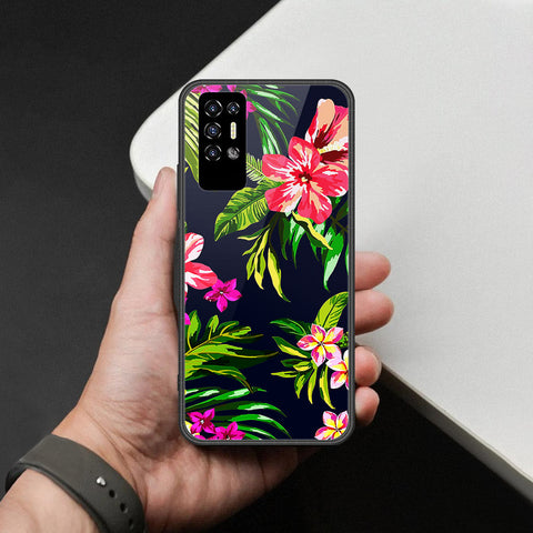 Tecno Pova 2 Cover - Foral Series - HQ Premium Shine Durable Shatterproof Case