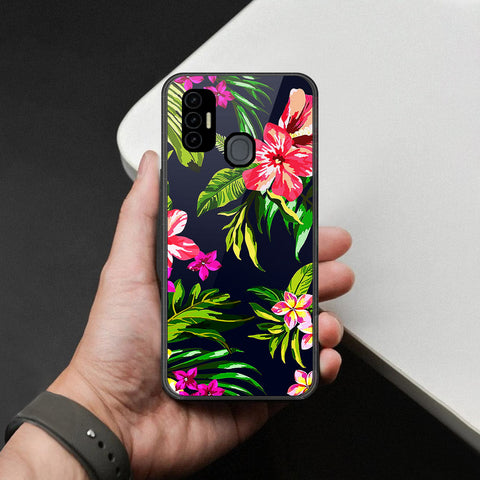 Tecno Spark 7T Cover - Foral Series - HQ Premium Shine Durable Shatterproof Case
