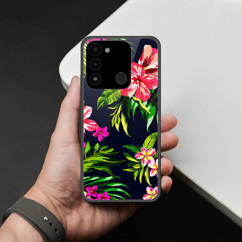 Tecno Spark Go 2022 Cover - Foral Series - HQ Premium Shine Durable Shatterproof Case