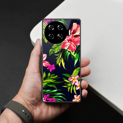 Tecno Spark 20 Pro Plus Cover - Foral Series - HQ Premium Shine Durable Shatterproof Case