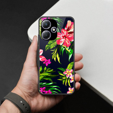 Infinix Hot 30 Play Cover - Foral Series - HQ Premium Shine Durable Shatterproof Case