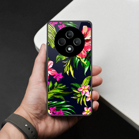 Oppo Reno 12F Cover - Foral Series - HQ Premium Shine Durable Shatterproof Case