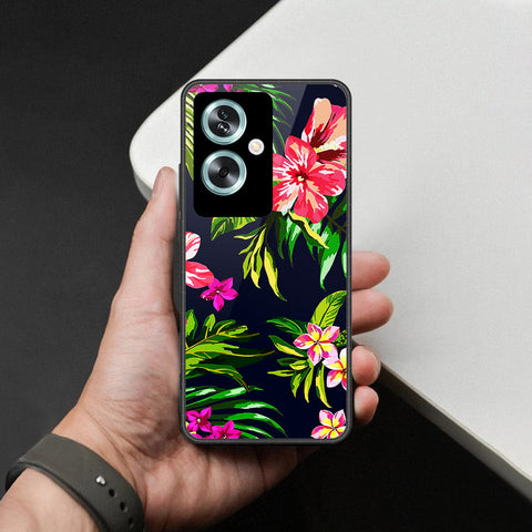 Oppo A2 Cover - Foral Series - HQ Premium Shine Durable Shatterproof Case