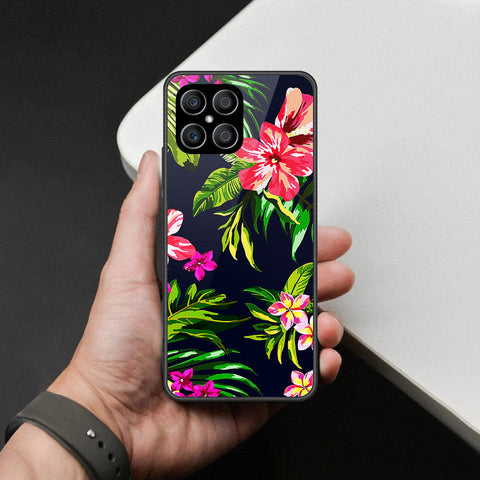 Honor X8 Cover - Foral Series - HQ Premium Shine Durable Shatterproof Case