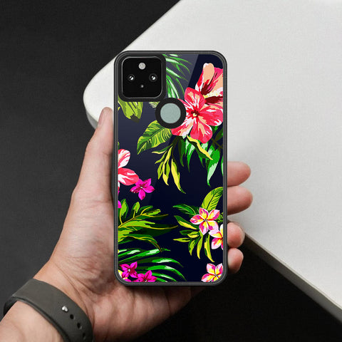 Google Pixel 5 Cover - Foral Series - HQ Premium Shine Durable Shatterproof Case