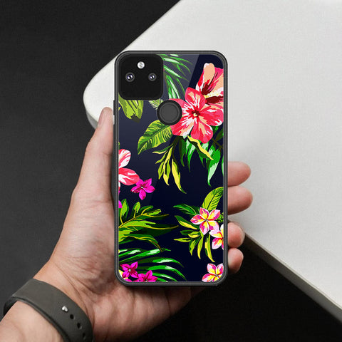 Google Pixel 5a 5G Cover - Foral Series - HQ Premium Shine Durable Shatterproof Case