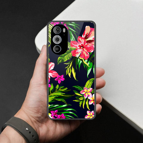 Motorola Edge 30 Pro Cover - Foral Series - HQ Premium Shine Durable Shatterproof Case