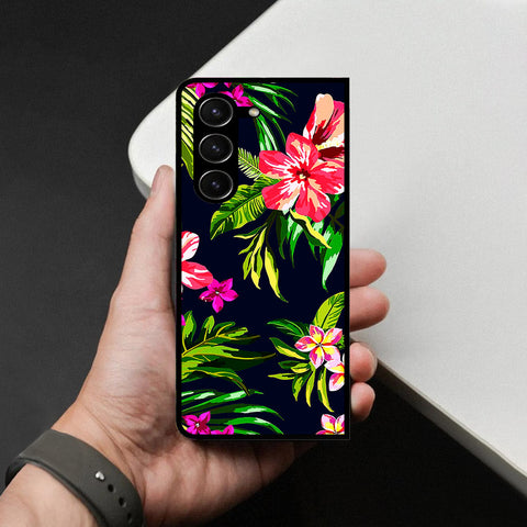 Samsung Galaxy Z Fold 5 5G Cover - Foral Series - HQ Premium Shine Durable Shatterproof Case
