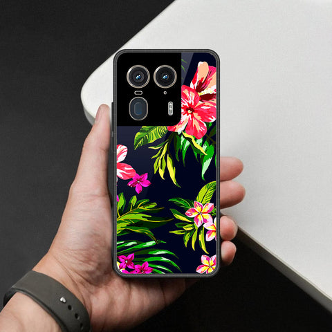 Motorola Edge 50 Ultra Cover - Foral Series - HQ Premium Shine Durable Shatterproof Case
