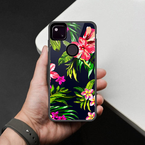 Google Pixel 4a 4G Cover - Foral Series - HQ Premium Shine Durable Shatterproof Case