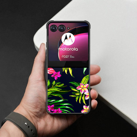 Motorola Razr 40 Ultra Cover - Foral Series - HQ Premium Shine Durable Shatterproof Case