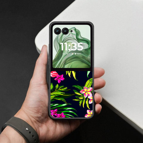 Motorola Razr Plus 2024 Cover - Foral Series - HQ Premium Shine Durable Shatterproof Case