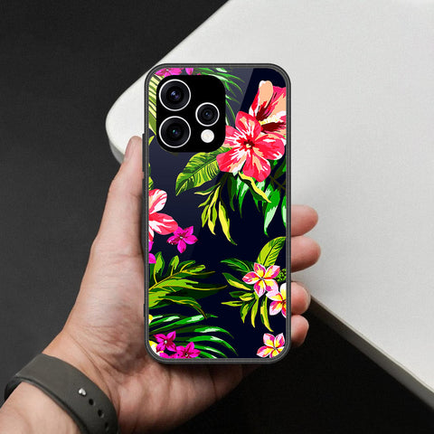 Oppo Reno 15c Cover - Foral Series - HQ Ultra Shine Premium Infinity Glass Soft Silicon Borders Case