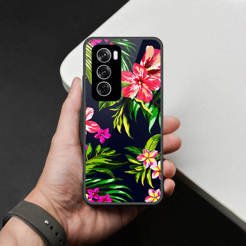 Oppo Reno 12 Pro Cover - Foral Series - HQ Premium Shine Durable Shatterproof Case
