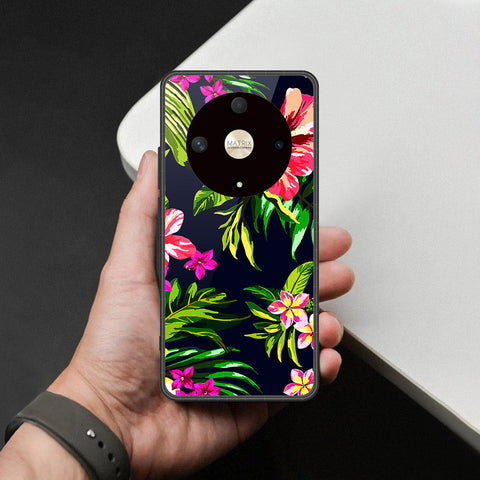 Honor X9a Cover - Foral Series - HQ Premium Shine Durable Shatterproof Case