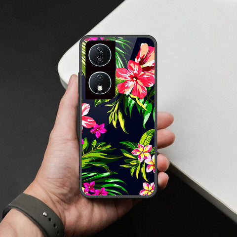 Honor X7b Cover - Foral Series - HQ Premium Shine Durable Shatterproof Case