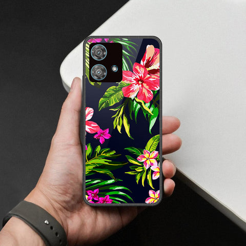 Motorola Edge 40 Neo Cover - Foral Series - HQ Premium Shine Durable Shatterproof Case