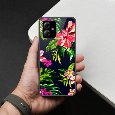 Motorola Moto G14 Cover - Foral Series - HQ Premium Shine Durable Shatterproof Case