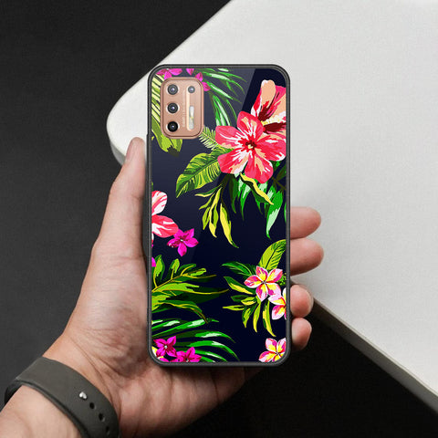 Motorola Moto G9 Plus Cover - Foral Series - HQ Premium Shine Durable Shatterproof Case