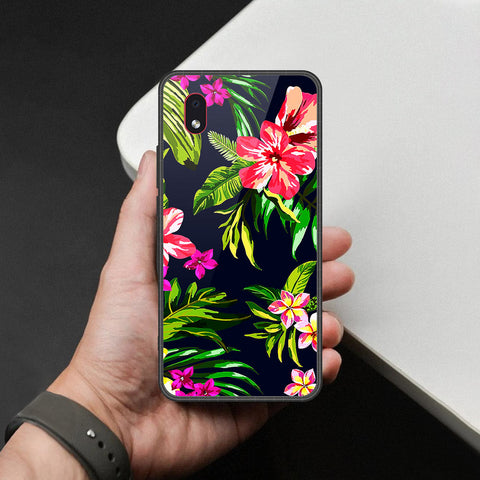 Samsung Galaxy A01 Core Cover - Foral Series - HQ Premium Shine Durable Shatterproof Case