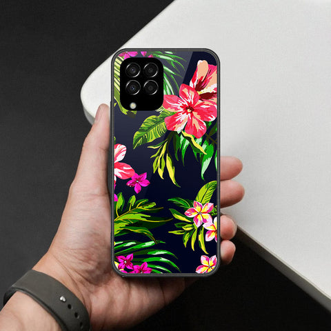 Samsung Galaxy M33 Cover - Foral Series - HQ Premium Shine Durable Shatterproof Case