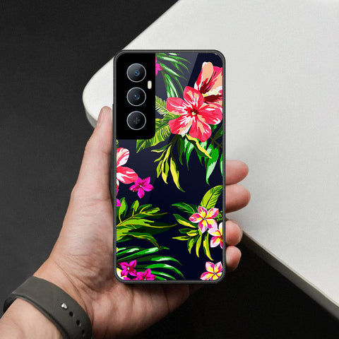 Realme C65 Cover - Foral Series - HQ Premium Shine Durable Shatterproof Case