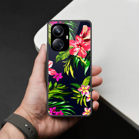 Realme 10 Pro Plus Cover - Foral Series - HQ Premium Shine Durable Shatterproof Case